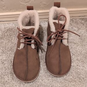 Rocket Dog Brown Ankle Boots with Cream Lining